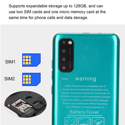 Elprico 5.45-inch Cheap Mobile Phones Without Contract, Rino4 Pro HD Screen Mobile Phone, RAM 1 GB ROM 8 GB, Dual SIM, 2200 mAh, 2 MP 5 MP Dual Camera (Green)