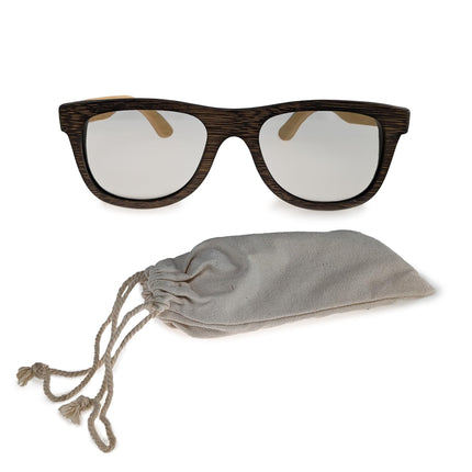 Hi-Shock Passive Bamboo 3D Glasses Sierra for 4K 3D TVs compatible with LG Philips, Grundig, Löwe, Sony, Panasonic, Toshiba | compatible with AG-F420 / PTA417 / ZCW000 / Art 32 / TDG500P