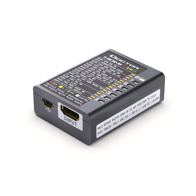 HDFury HDF0130 Dr. HDMI 4K - HDMI EDID haldur / emulaator, lahendab kõik käepigistuse probleemid kuni HDMI 2.0b-ni, 8 cm x 5 cm x 3 cm