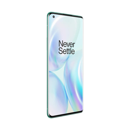 OnePlus 8 Pro 5G 12 GB RAM 256 GB SIM-kaardita nutitelefon kolmekordse kaamera, kahe SIM-kaardi ja integreeritud Alexaga. Glacier Green - 2-aastane garantii.