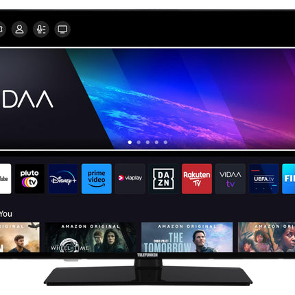 Telefunken 43-tolline nutiteler VIDAA XU43VP750M - 4K UHD-teler, HDR-teler Dolby Visioniga, kolmekordne tuuner ja 6-kuuline HD+ garantii, must LED-teler