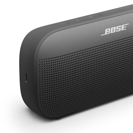 Bose SoundLink Flex Portable Bluetooth Speaker (2nd Gen.), Portable outdoor speaker, waterproof and dustproof, with lifelike sound, up to 12 hours of battery life, Black
