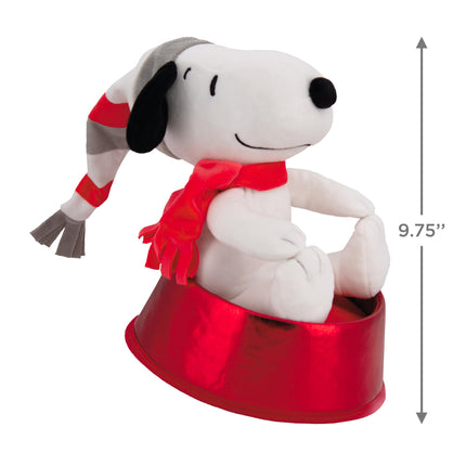 Hallmark Christmas Tree Topper, Snoopy, Peanuts Comics, Red and White