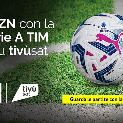 TELE Systemi Tivùsat 4K Ultra HD sertifitseeritud kaamera kanalite vaatamiseks kõrglahutusega ja 4K resolutsiooniga. Televiisori ja dekoodri pesaga kaamera, aktiivne kiipkaart kaasas. Serie A koos DAZN-iga tivùsatil.