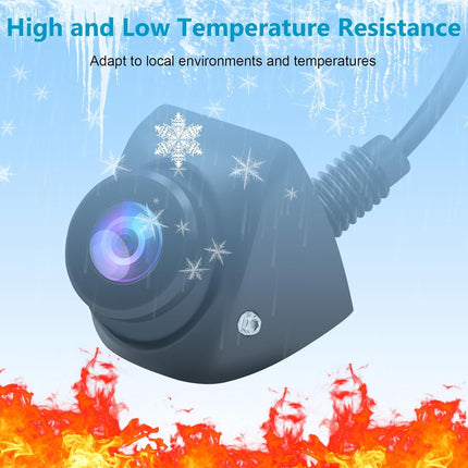 OBEST 1080P Car Rear View Camera, 360°+45° Adjustable Waterproof Reversing Camera, 170° Wide Angle 12V-24V Night Vision Reversing Cameras for Truck, SUV, Caravan, Van, Pickup