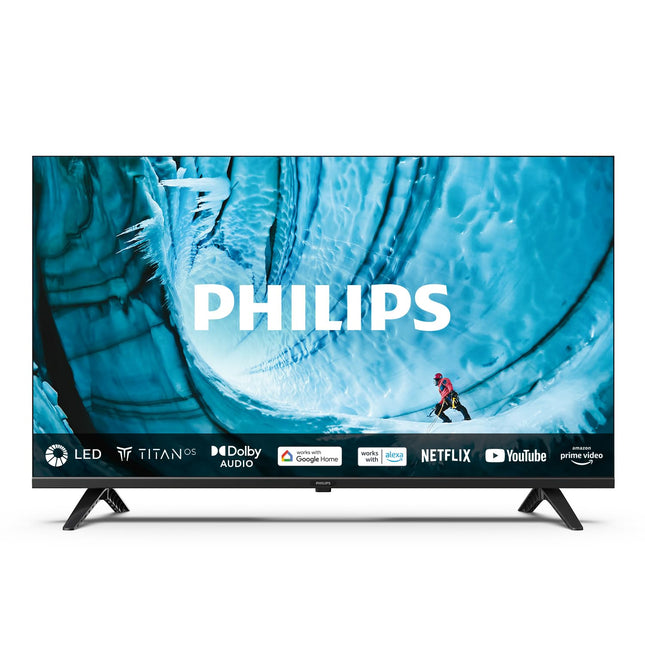 Philips 75PUS7009 4K LED nutiteler - 75-tolline ekraan pikslitäpse Ultra HD Titan OS platvormi ja Dolby Atmos heliga. Ühildub Alexa ja Google Assistantiga - must