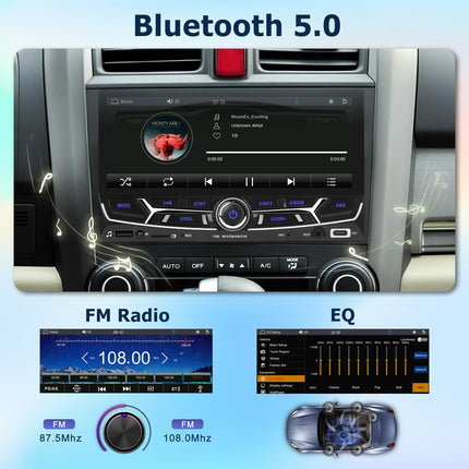 Hodozzy Double DIN Car Radio CarPlay Android Auto-6.86 inch HD Touchscreen 2 Din Screen Bluetooth Stereo Car Multimedia MP5 Player Mirrorlink FM Radio/Type-C/USB/TF/AUX SWC Rear View Camera
