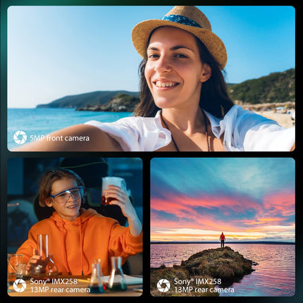 Blackview A50 4G mobiiltelefon ilma lepinguta, kaheksatuumaline 3GB 64GB (1TB laiendatav), 13MP+5MP, 6,09'' HD+ ekraan, 3 kaardipesa, 4280mAh aku, kahe SIM-kaardiga nutitelefon Android 11, GPS sõrmejäljelugejaga hämarik