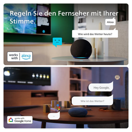 Philips 32PHS6009 HD LED nutiteler - 32-tolline ekraan pikslipõhise HD Titan OS platvormi ja Dolby Digitaliga - töötab Alexa ja Google Assistantiga - matt must