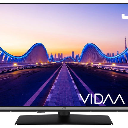 JVC TV 32 inch Smart TV VIDAA LT-32VDF5455 Full HD TV, HDR TV with integrated triple tuner, LED TV black