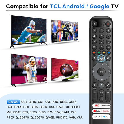 TCL Smart TV kaugjuhtimispult, TCL Androidi/Google TV hääljuhtimispult