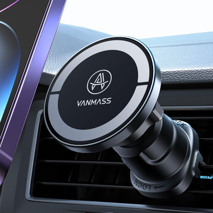 VANMASS MagSafe'i autohoidikule [sõjaväeklassi] autotelefoni hoidiku magnetiga tugev magnetiline autohoidik iPhone 16 15 14 13 Pro Max Plus Minile, kõigile nutitelefonidele