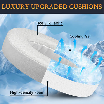 SOULWIT Cooling Gel Replacement Ear Pads for Bose 700 (NC700 NC 700) Noise Cancelling Headphones, Earpads with Softer Leather and Noise Reducing Foam, Quality Accessories