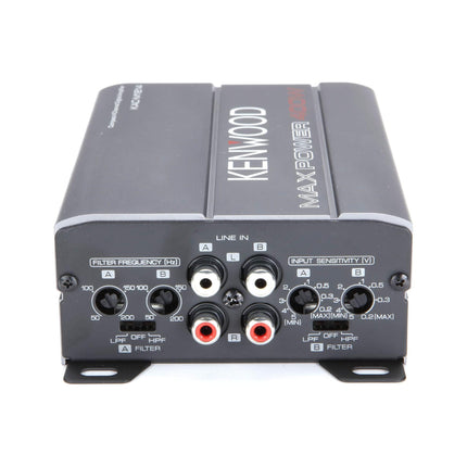 Kenwood KAC-M1814 4-kanaliline digitaalvõimendi, kompaktne, sillatav, maksimaalne võimsus 400 W