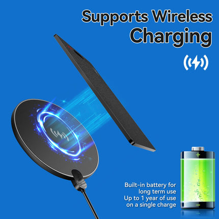 Olycism Wallet Tracker Bluetooth (IOS Only) Key Finder for Wallet Card Backpack Supports Wireless Charging Suitcase Tracker with 98 Feet Search Range IPX8 Waterproof