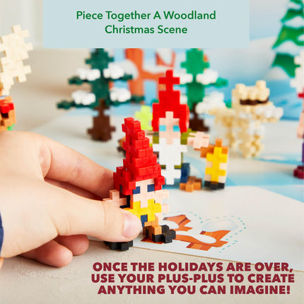 Plus-Plus 3973 Advent Calendar, Creative Building Blocks, 24 Doors + 1 Extra Door with Surprise, for Children Ages 5 and Up, Ingenious Construction Toy, Made in Denmark, 600