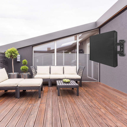 Mounting Dream outdoor TV cover for 41"-43" TV, weatherproof universal TV screen protector, with small pocket for remote control
