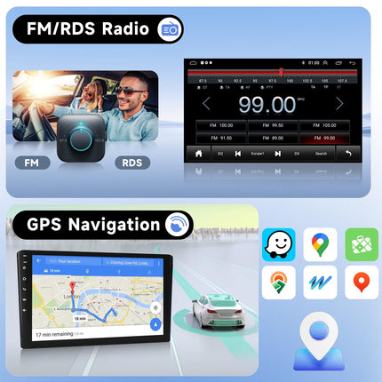 Podofo Carplay autoraadio Peugeot 208/2008 2012-2018, Android 2G+64G HiFi, 10" puutetundlik ekraan, Android Auto GPS, Navi, WiFi, Bluetooth, FM RDS raadio, USB autostereo