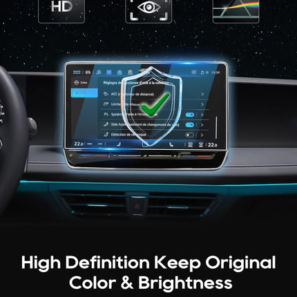 LFOTPP [2 tk] Ekraanikaitse, mis ühildub VW Tiguan III MK3 2024 2025 12,9-tollise Discover navigatsiooni-GPS puuteekraaniga, Tiguan 3 12,9-tollise Nano PET 5H kriimustuskindel kaitsekile lisatarvikutega