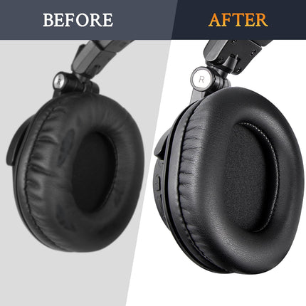 SOULWIT kõrvapadjakeste vahetus Audio-Technica ATH M50X M50XBT M50xSTS M50RD M40X M30X M20X MSR7 SX1 monitorkõrvaklappidele, pehmest nahast kõrvapadjakeste vahetuspadjad
