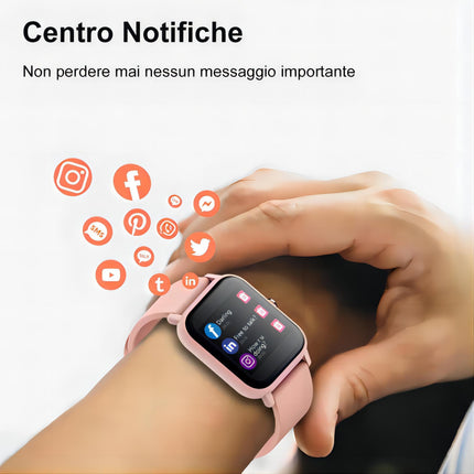 Blackview Smartwatch, 1.85 Touchscreen Fitness Watch with Blood Oxygen, Heart Rate, Sleep Monitor, Activity Tracker with Pedometer Stopwatch, Smartwatch for Women