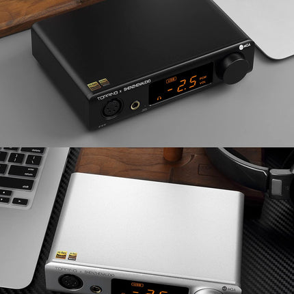 Topping EX5 MQA Dual ES9038Q2M DAC Bluetooth 5.0 LDAC DSD512 PCM 768kHz Hi-Res Audio HiFi Decoder Headphone Amplifier (Black)