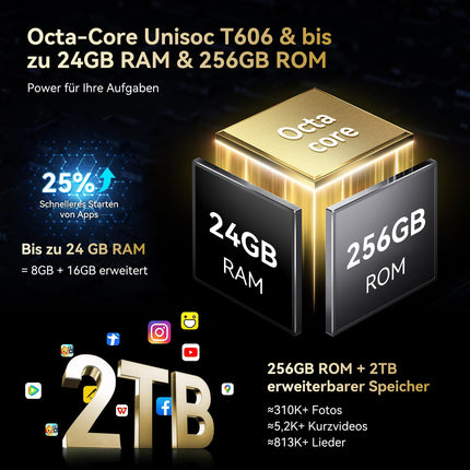 Blackview BV6200 Plus õuetelefon 11000mAh 24GB+256GB/2TB, Android 14 õuetelefon ilma lepinguta, 98DB kõlar, 6.56" 90Hz, IP69K veekindel, ehitusplatsi telefon, 16MP+13MP/kaks 4G/OTG/GPS/NFC