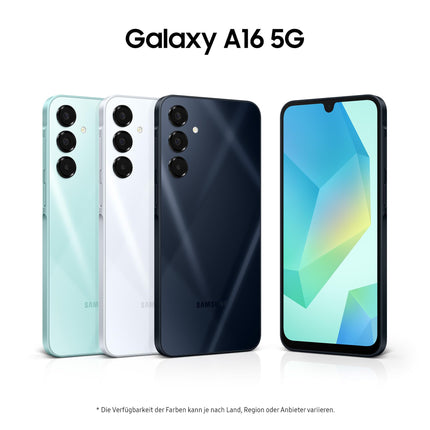 Samsung Galaxy A16 5G nutitelefon ilma lepinguta, Android-telefon, 50 MP põhikaamera, 16,91 cm / 6,7" ekraan, 128 GB, sinakasmust, 2,5-aastane tootjagarantii [Ainult Amazonis]