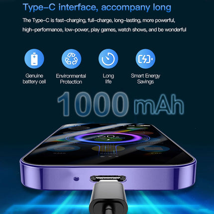 Hipipooo minitelefon, 3G nutitelefon, 3-tolline 1000mAh Android 8.1 varundusnutitelefon, 2GB+16GB (XS15-lilla)