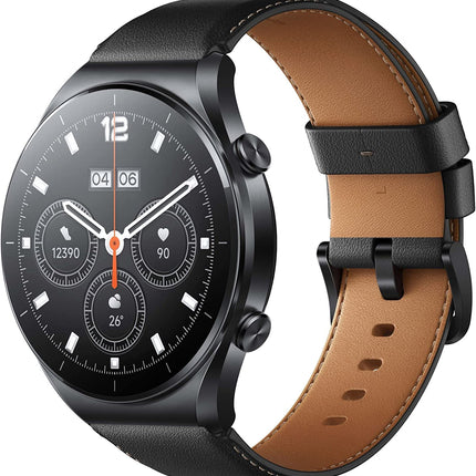 Xiaomi Watch S1 DE Smartwatch made of stainless steel and sapphire glass (1.43" AMOLED HD; 117 training modes; SpO2 monitoring, NFC; GPS, 5ATM, up to 12 days battery life S1 GL Black