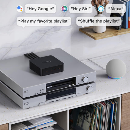 WiiM Pro AirPlay 2 Receiver, Chromecast Audio, WiFi Multiroom Streamer, works with Alexa, Siri and Google Assistant, streams Hi-Res Audio from Spotify, Amazon Music, Tidal and more Bluetooth