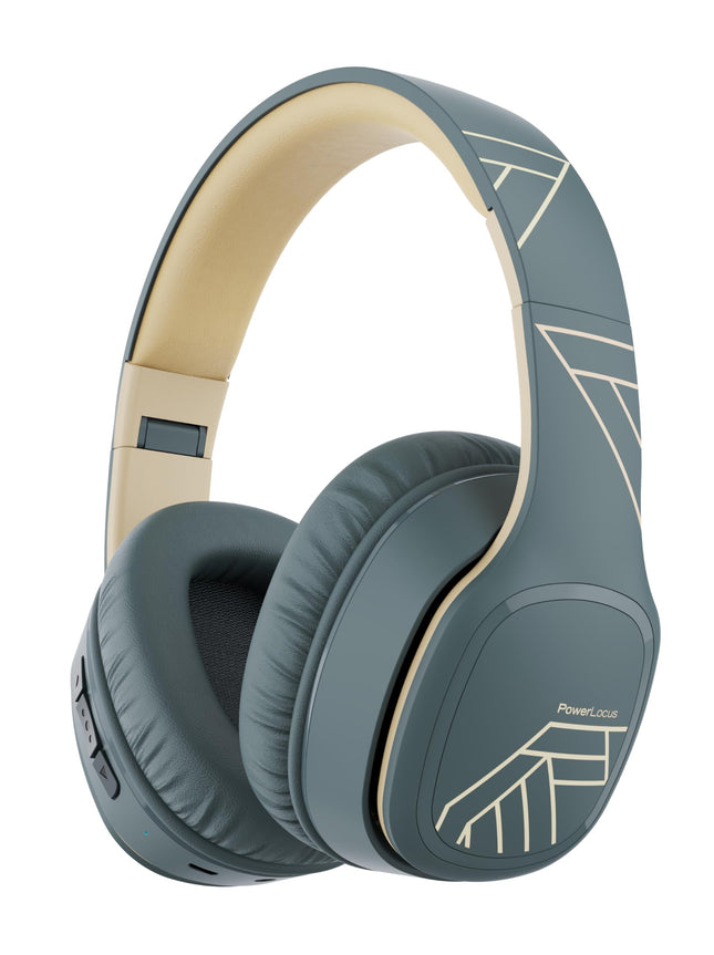 PowerLocus P7 Bluetooth-kõrvaklapid, kokkupandavad kõrvaklapid, juhtmevabad kõrvaklapid bassirežiimidega, Hi-Fi stereo käed-vabad funktsiooniga, USB-C laadimine ja pikk aku tööiga iPhone'ile/arvutile/telerile