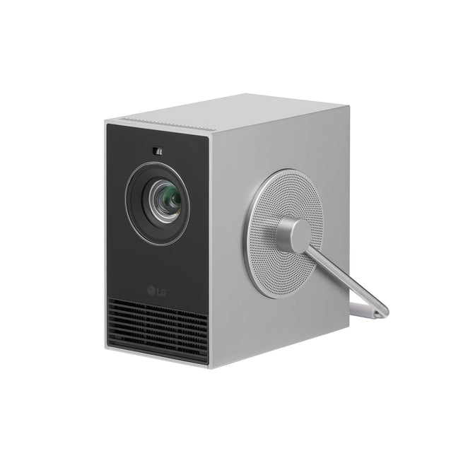 LG Electronics HU710PB CineBeam Q kompaktne 4K UHD laserprojektor, kuni 304,8 cm (120 tolli), 500 luumenit, automaatne pildi reguleerimine, HDMI 2.1, USB-C, webOS 6.0, LG ThinQ