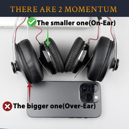SOULWIT vahetuskõrvapadjad Sennheiser Momentum 1/2/HD1 kõrvapealsetele kõrvaklappidele, vahetuskõrvapadjad müra isoleeriva kõrgtihedusega vahuga