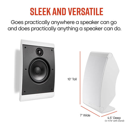 Polk Audio OWM3 satelliitkõlarid, valged