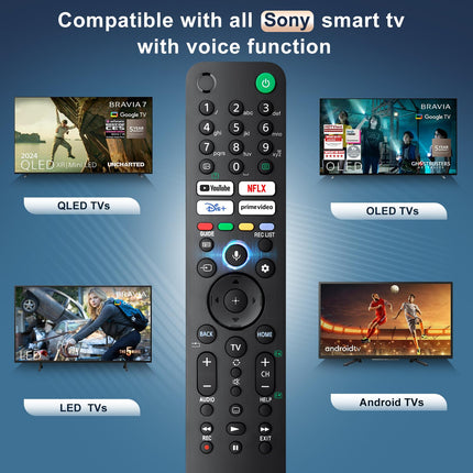 Voice for Sony TV Remote Control Bravia,Replacement for All Sony TV Remote with Voice Function