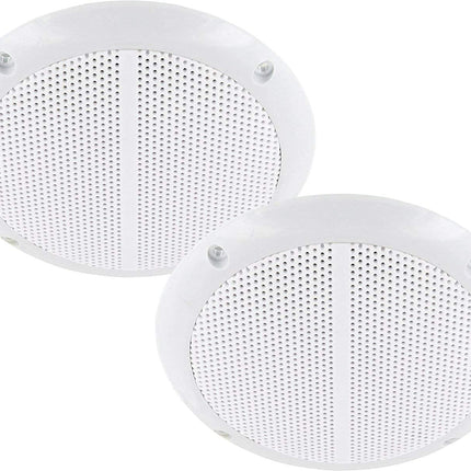 ADAKAT 2-pakendis, seinasisesed kõlarid, 20W RMS, 100W muusikavõimsus, valge, veekindel, lihtne, stereo, 2 tk