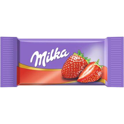 Milka Naps Mix 1 x 1kg purk, õrnalt sulavad minišokolaaditahvlid Alpide piimast, maasikast, sarapuupähklist ja kakaokreemist.
