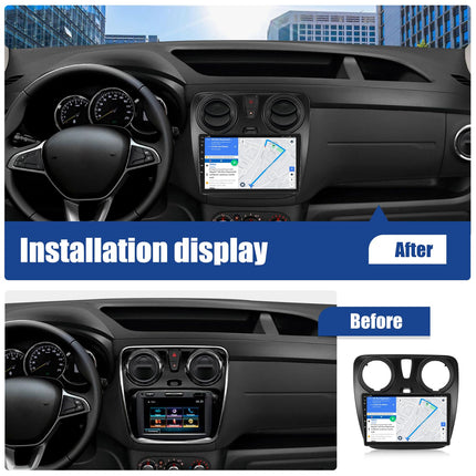 [1+32G] SIXWIN Android 13 Renault Lodgy 2021/Dokker 2012-2020 autoraadio, 9-tolline mahtuvuslik puuteekraan WiFi, GPS, Bluetooth, FM/RDS, USB, Mirrorlink+Canbus
