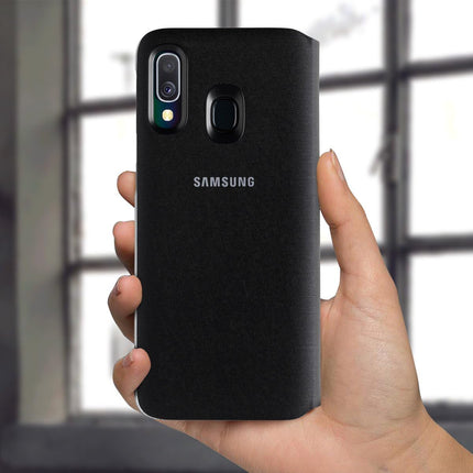 Samsung Wallet Cover (Ef-WA405) for Galaxy A40, Black