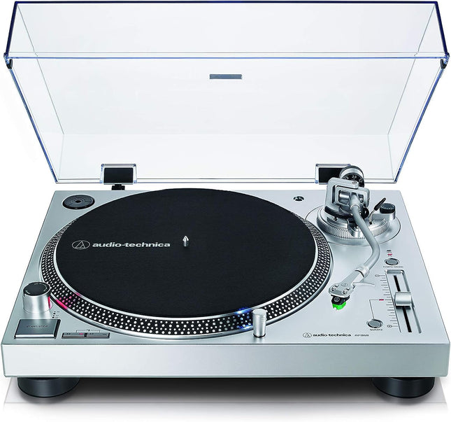 Audio-Technica LP120XUSBSV otseajamiga plaadimängija (analoog ja USB), hõbedane
