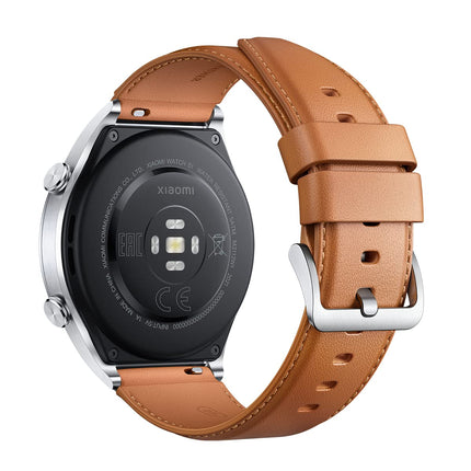 Xiaomi Watch S1 Smartwatch made of stainless steel and sapphire glass (1.43" AMOLED HD; 117 training modes; SpO2, heart rate, and sleep monitoring; Bluetooth; NFC; GPS, 5ATM, up to 12 days battery life, Alexa) Silver