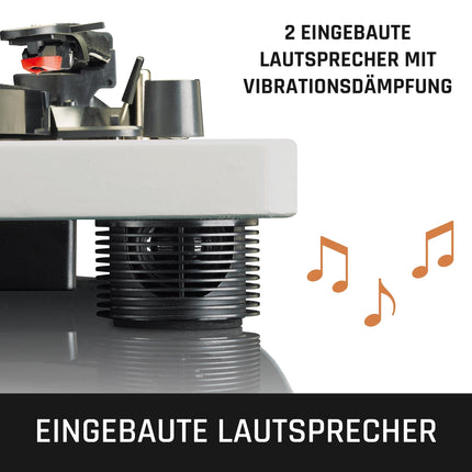 Lenco LS-50GY - Record player with integrated speakers - USB recording - 33, 45 and 78 RPM - Belt drive - MDF structure - Grey