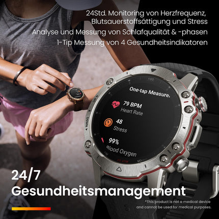 Amazfit Falcon 49mm Outdoor Smartwatch with Dual-Band GPS, Smart Sports Coach, Training Templates, 150 Sports Modes, Sapphire Display, Military-Grade Titanium Case, 20 ATM Water Resistant for Men and Women