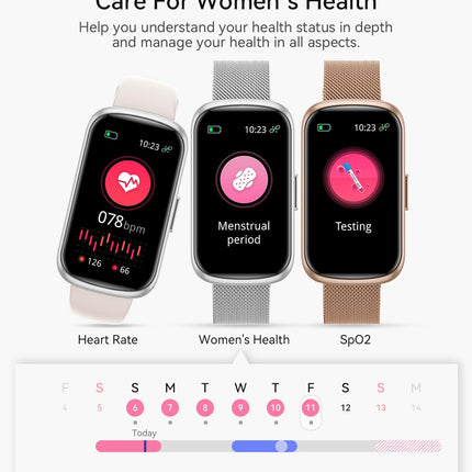 RUXINGX Smartwatch Women, 1.47″ Fitness Watch with 24 Sports Modes, Activity Tracker 24H Heart Rate Monitor SpO2 Sleep Monitor, Menstrual Cycle, IP68 Waterproof Sports Watch Pedometer Android iOS Silver