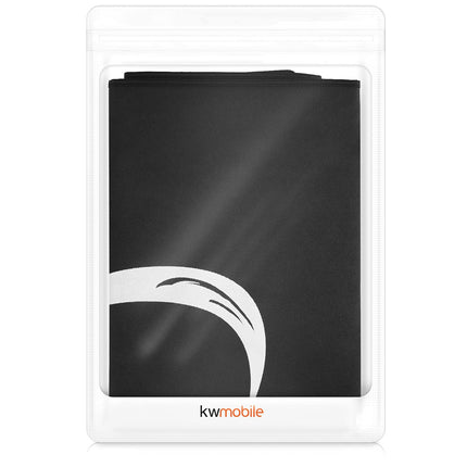 kwmobile 49-50" TV Cover - Indoor TV Screen Protector Cover - TV Screen Dust Cover - Heart Brush White Black