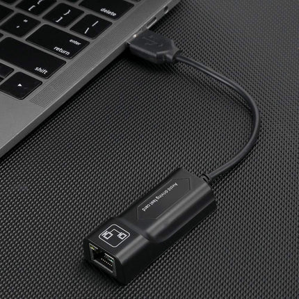 Dpofirs Etherneti-RJ45 adapter, 100 Mbps kiire USB 2.0-RJ45 konversioonikaabel, universaalne lairiba muundur sülearvutitele ja lauaarvutitele