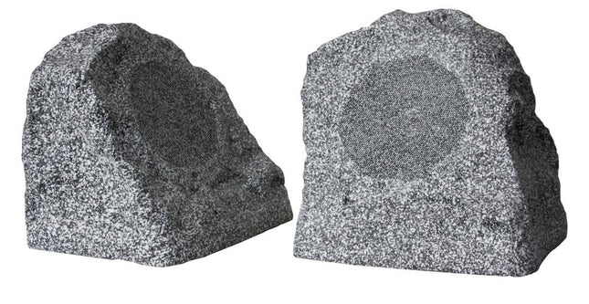 Earthquake Sound Granite-52 5.25" Coaxial Outdoor Rock Speakers (Pair) - Granite Finish