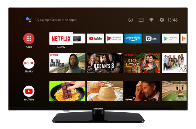 Telefunken Android TV 43-tolline televiisor (Full HD nutiteler, HDR, kolmekordne tuuner, Bluetooth) XF43AN750M