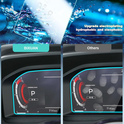 BIXUAN 12,3-tolline navigatsiooniekraanikaitse, mis ühildub Nissan Qashqai J12 2021 2022 2023 2024 ekraanikaitsega Qashqai J12 2024 läbipaistev 9H kriimustuskindel karastatud klaas GPS-navigatsioonikile
